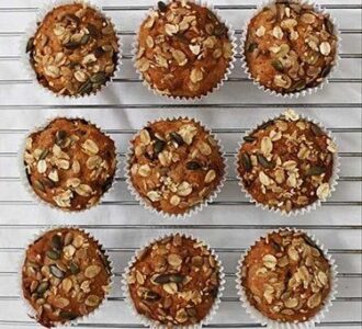 Vegan μάφιν μπανάνας