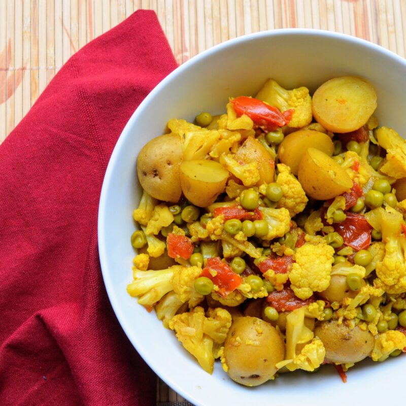 Ινδικά λαχανικά με κάρι σε slow cooker