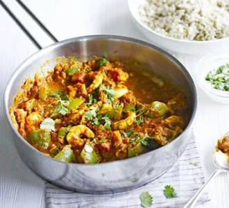 Ινδικές γαρίδες jalfrezi
