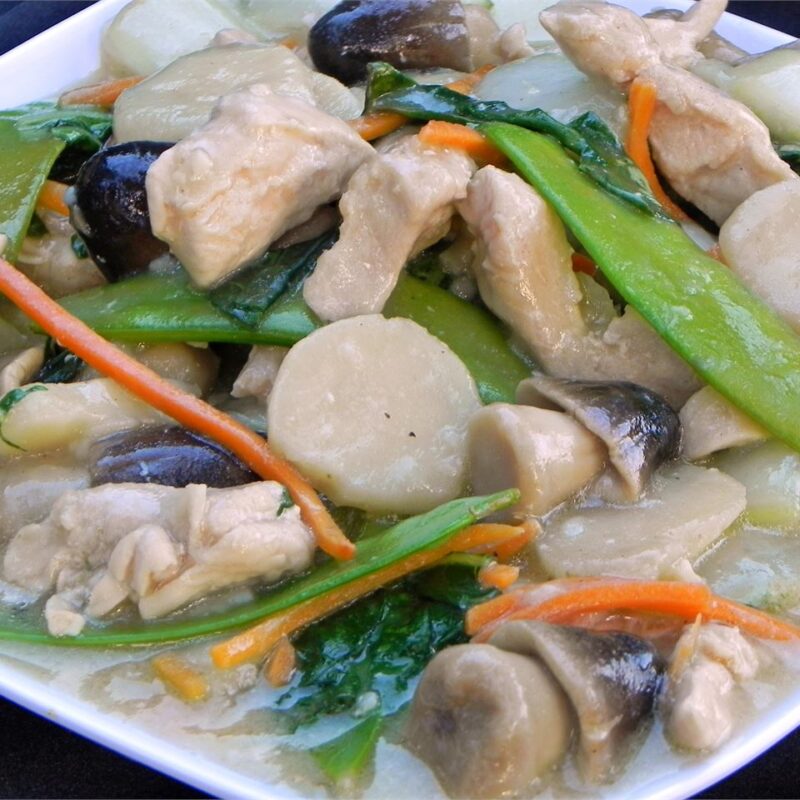 Κοτόπουλο με λαχανικά moo goo gai pan