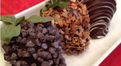 Σοκολατάκια με φράουλες