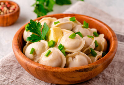 Ρωσικά ζυμαράκια Πελμένι